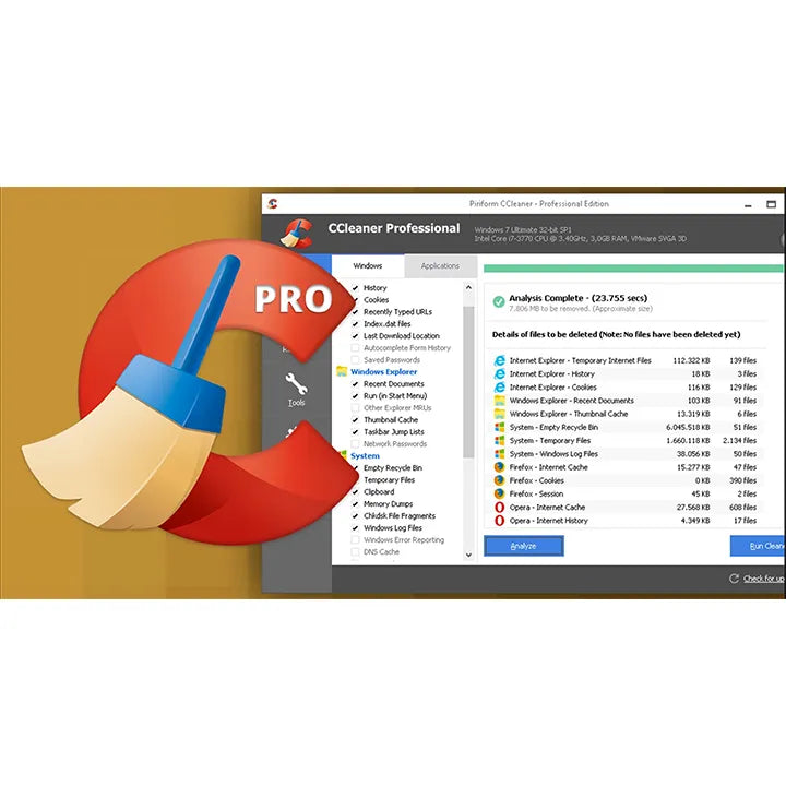 Ccleaner Professional - Licenza 1 Anno 1 Pc