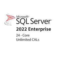 Microsoft SQL Server 2022 Enterprise 24 Core Unlimited CALs incl. DVD