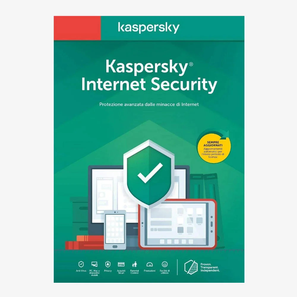 Kaspersky Internet Security 2024 | 1 dispositivo | 1 anno