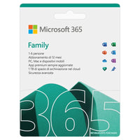 Microsoft 365 Family | 6 Utenti | 1 Anno