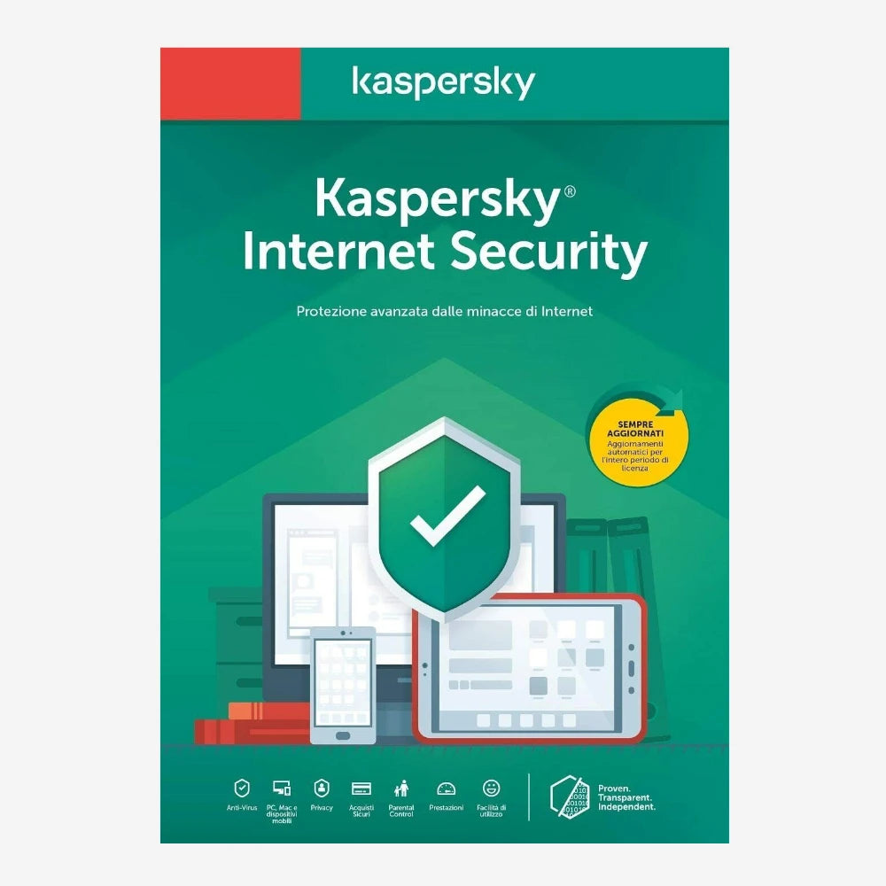 Kaspersky Internet Security 2023 | 3 dispositivi | 1 anno